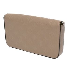 Louis Vuitton Felicie Shoulder Tourterelle Empreinte Pochette Bag Leather